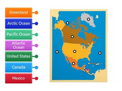 Practice Map pf North America 