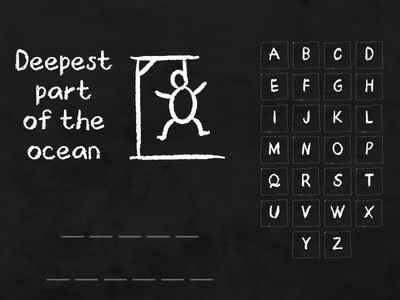 Seafloor Features Hangman