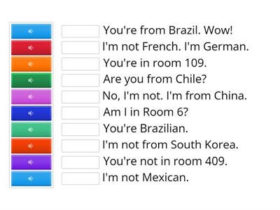Evolve 1 - Unit 1.1 - Sentences (audio)