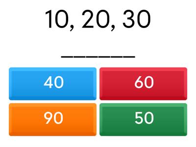 Counting by 10s Practice