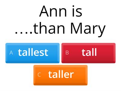 Degrees of comparison / adjectives 