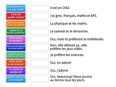 Ulysse 1 unité 5 questions, réponses