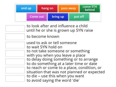 7 Phrasal verbs #2