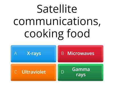 AW yr 11 Electromagnetic Spectrum Quiz
