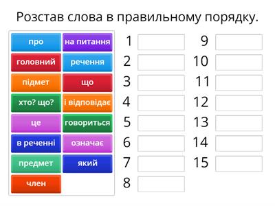 Що таке підмет?