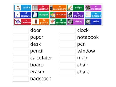 Classroom objects