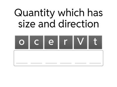 Mechanics Easy Key Words