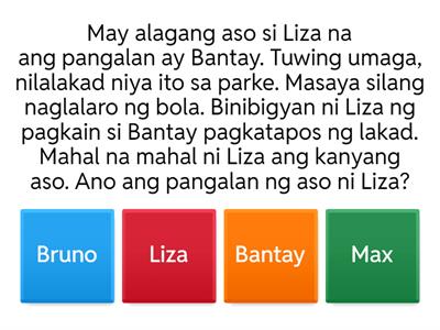 Filipino Comprehension