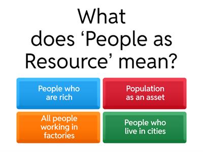 People as a Resource