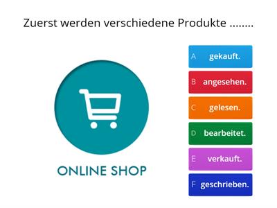 Was passiert in einem Online-Shop? (Menschen A2.2 - Lektion 14 / Passiv)