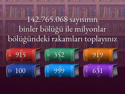 5. Sınıf Doğal Sayılar