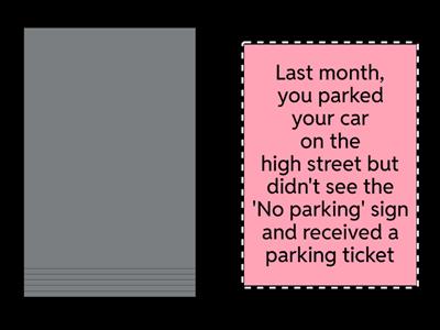 Third Conditional speaking 