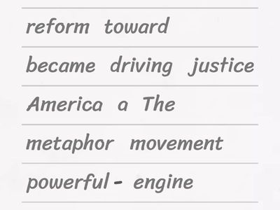 Reform movement-Figurative language