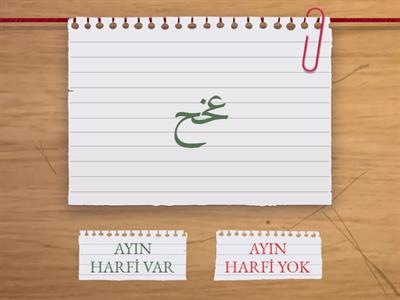  AYIN HARFİ VAR MI ?YOK MU?
