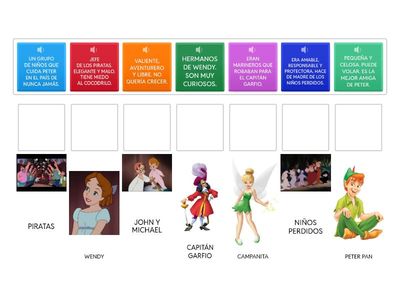  PETER PAN 7 PERSONAJES