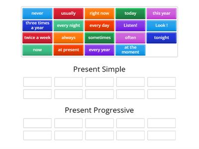 Present Simple+ Present Progressive