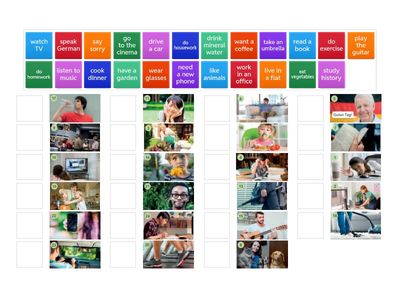 EF4 E U3A Vocabulary. Verb phrases