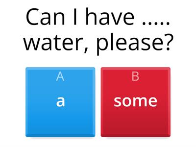 Countable and uncountable - a or some?