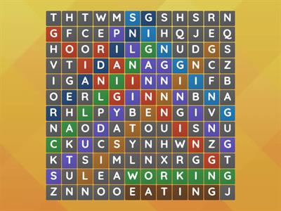 A1_Class 12_Verbs practice_Present participles