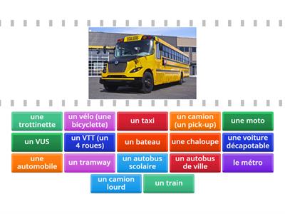 Les moyens de transport