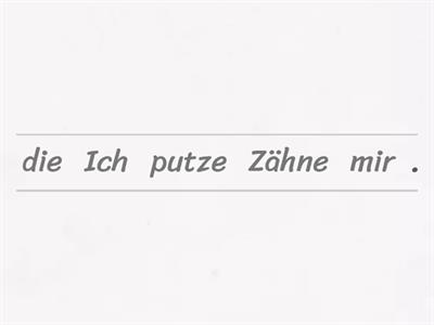 Reflexive Verbs (Daily Routine) Unjumble