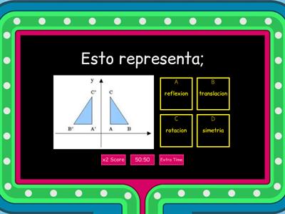 Translacion, Reflexion, Rotacion, Simetria