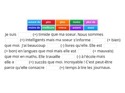 Fle B2 - La comparaison