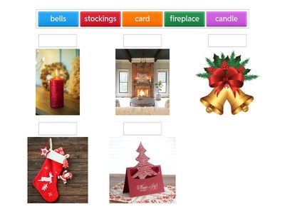 Annemie English - 아느미 잉글리시 - 원어민 영어 교습소 Christmas Word List 5: Christmas items - Match: word & picture