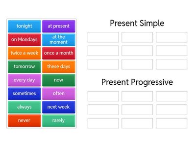  Present Simple vs Present Progressive