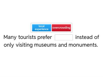 ESL Brains - Downsides of tourism sentences 