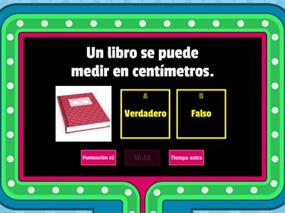 Juego: Medidas de longitud estandarizadas y no estandarizadas