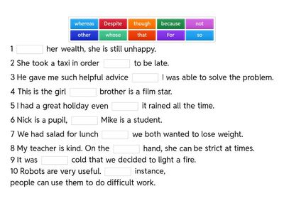 английский на отлично 9 класс союзы