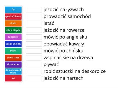 Nazwy czynności - Activities 1