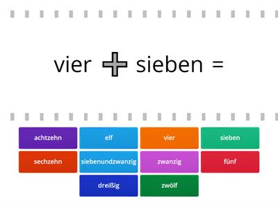 German Numbers 0-30 Revision