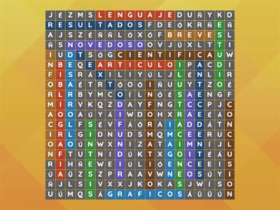  Sopa de Letras "Textos de Divulgación Científica" 