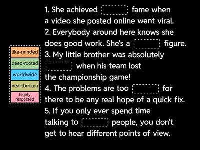 Perspectives 3. Unit 8B. Student book . Exercise 2, p. 96