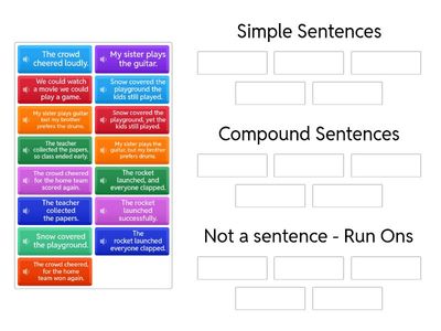 Simple vs. Compound vs. Run-on Sentences