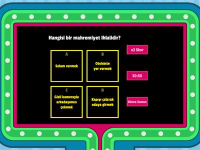 Adab ve Nezaket Kuralları Tekrar Oyunu | 5. Sınıf 