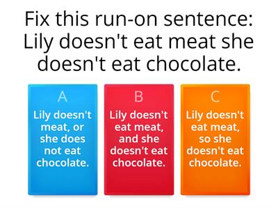 Fix Run-on Sentences (ELD)