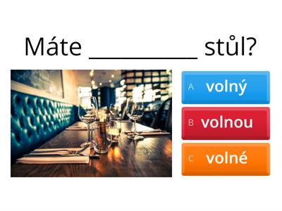 Čeština pro cizince - V restauraci (adjektiva)