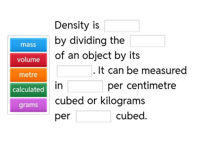 Density Required Practical