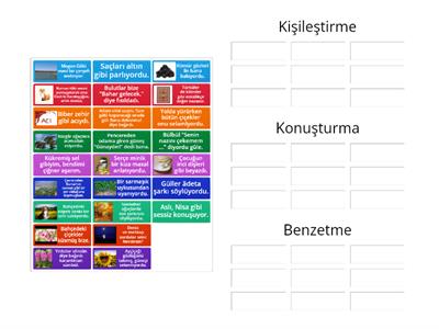 Söz Sanatları (Benzetme, Kişileştirme, Konuşturma)