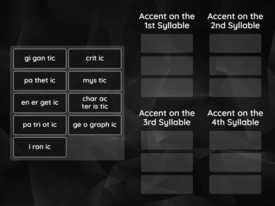 15G. Accent Sort