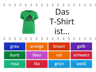 Kleidung und Farbe