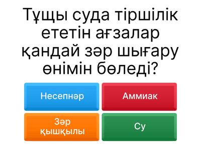 Тірі ағзалардың бөліп шығару өнімдері