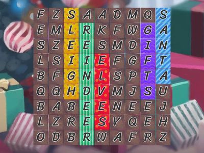 Annemie English - 아느미 잉글리시 - 원어민 영어 교습소 Christmas Word List 3: Santa Claus - Wordsearch (no clues)