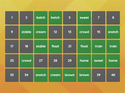 Year 1 - Matching Pairs