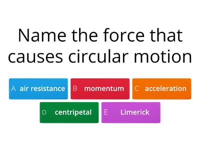 leaving cert physics circular motion quiz