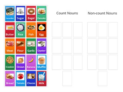 Sort the Words: Count and Non-count Nouns