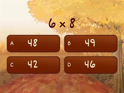 Mixed Times Tables Quiz